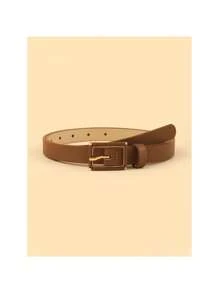 New Simple Design Pin Buckle Belt: Retro Style, Versatile For Jeans, Oozing Retro Appeal, LR1979 - Multicolor - View 12