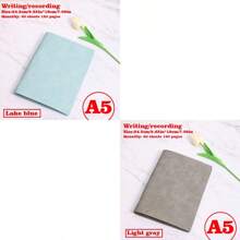 1/2/3 Libros, Cuaderno con tapa blanda desmontable, 60 hojas 120 páginas, estilo minimalista; Material suave, encuadernación espiral para reemplazo fácil, papel amigable con los ojos para escritura a doble cara, adecuado para oficina/escuela/vida diaria/cuaderno/bloc de dibujo, disponible en dos tipos de páginas, rayadas y en blanco.