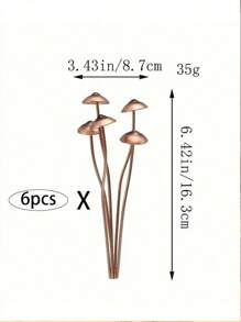 1/2/4pcs Enchanting Metal Mushroom Statues - Perfect For Bonsai, Potted Plants And Outdoor Garden Decor | Ideal Thanksgiving Gift - Metal Mushroom - View 14