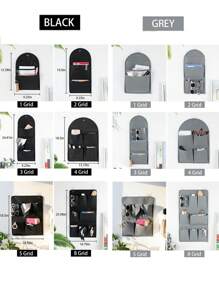 1 件壁挂式收纳袋,学生宿舍上下铺床收纳整理器,衣柜悬挂式收纳袋,家用免钻孔衣柜内衣收纳袋无需钻孔 - 彩色 - 查看 3