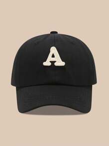 1pc Women/Men 26 Letters Baseball Cap Sun Hat, Suitable For Outdoor Daily Wear & Sunscreen