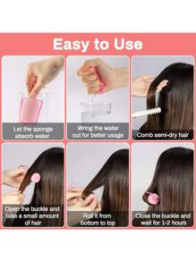 Set de rulos de espuma de memoria - Rulos de espuma sin daño por calor con clips, varillas rizadoras sin calor de varios tamaños para ondas de playa/rizos en espiral, herramientas de peinado de salón en el hogar para todo tipo de cabello, rulos, rizos sin calor, rizado del cabello, productos y accesorios para el cabello, artículos esenciales de belleza y viaje para barbería y salón - Multicolor - Ver 5