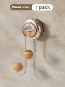 1/2pcs Suction Cup Hook, Wall Installation Without Punching, Metal Material, Strong Load-Bearing, Invisible Design, Easy To Install, Modern Style, Suitable For Bathroom, Home Decoration, Practical Hook Home Bathroom Decor Bathroom Organizer Summer