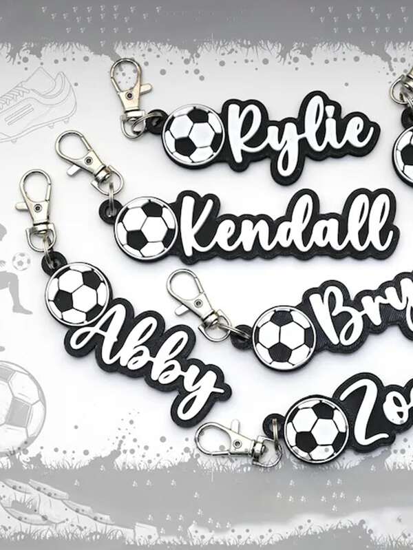 Custom Soccer Name Tag - Women's/Men's Soccer Bag Tag Personalization - Soccer Gift - Soccer Team Gift - Soccer Key Chain - Soccer Water Bottle Tag Gift