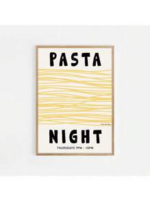 1 Stück Vintage Italien Reise Essen Spaghetti Kaffee Mittelmeerküste Landschaft Poster Leinwand Gemälde Wandbild Heimdekoration ohne Rahmen - Verschiedenfarbig - Übersicht 71