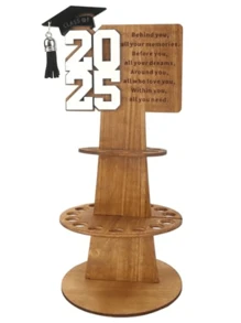 新款 2025 毕业礼物钱夹，DIY 毕业问候礼物，Hying 2025 毕业钱夹，独特的现金夹礼物，毕业贺卡双层现金夹，24 孔，非常适合毕业派对装饰和工艺品派对用品毕业派对装饰 - 彩色 - 查看 11