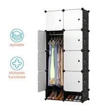 Closet Armable Ropero Zapatero Recamara Organización Rack Moderno Asthetic - Blanco - Ver 4