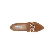Steve Madden Famed Flourish Cognac Suede Flat Slip On Pointed Toe Detailed Loafers - Cognac Suede - View 5