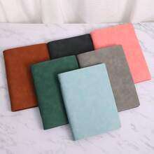 1/2/3 Libros, Cuaderno con tapa blanda desmontable, 60 hojas 120 páginas, estilo minimalista; Material suave, encuadernación espiral para reemplazo fácil, papel amigable con los ojos para escritura a doble cara, adecuado para oficina/escuela/vida diaria/cuaderno/bloc de dibujo, disponible en dos tipos de páginas, rayadas y en blanco.