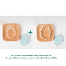 1 套复古图案饼干压制和切割模具饼干切刀压花模具饼干压模印章纸杯蛋糕装饰 DIY 生日派对婚礼回礼品新娘送礼会礼物甜点工具烘焙用品 - 彩色 - 查看 21