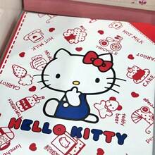 Sanrio 1 pièce Cahier Sanrio hello kitty pour enfants de format A5, cahier de bureau officiel sous licence avec couverture rigide, papier à rayures, design de personnage mignon, sans plume, idéal pour les étudiants, petit carnet pratique, cadeau pour les vacances et la rentrée scolaire