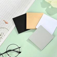 1 pieza Libreta creativa para niños de color liso y nota adhesiva cuadrada de 7.5 * 7.5