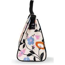 Bolsa de almuerzo para mujer, bolsa de almuerzo de gran capacidad, lonchera para adultos con forro interior plateado térmico y bolsillo de almacenamiento, jardín floral - Multicolor - Ver 5