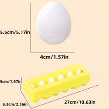 1pc Children's Color Matching Shape Sorting Egg Montessori Puzzle Toy, Early Educational Smart Eggs For Toddlers & Babies, Hands-On Learning, Parent-Child Interaction, Exercise Coordination Ability