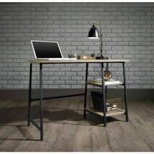 Escritorio Minimalista con Repisas – Escritorio Repisas Abiertas – Escritorio Moderno – Madera Ecológica MDP – Acabados en Melamina y Acero – Resistente, Funcional y Práctico