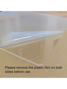 1 pièce de planche à découper transparente antidérapante en acrylique, convient pour la cuisine, la maison, la salle à manger, protège le plan de travail, planche à découper les aliments, ustensile de cuisine, nécessité pour appartement/dortoir, accessoire de cuisine - Transparent - Voir 4