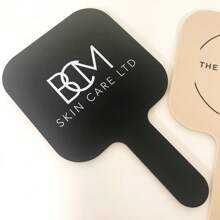 手持品牌镜子、徽标镜子、小型企业镜子、美发沙龙、美容专业人士、化妆师、美学镜子、理发师 - 彩色 - 查看 6