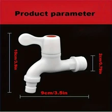 1 Stück delikater, dicker Kunststoff-Wasserhahn, Badezimmer-Waschmaschinen-Wasserhahn, abnehmbarer Garten-Wasserhahn, dicker PVC-Materialwasserhahn mit Anti-Explosion-Schutz