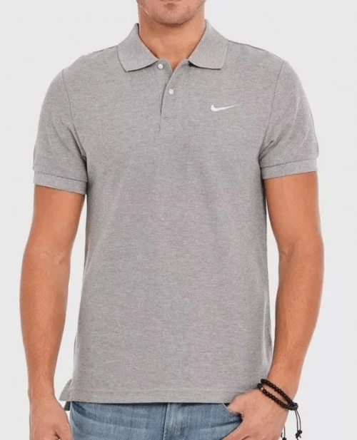 Men's Nike Classic Polo Shirt - Grey - View 1
