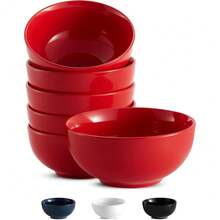 Cuenco de cerámica para cereales, apto para microondas, lavavajillas y congelador, plato de porcelana para sopa, pasta, ensalada, avena