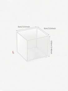 1/2/3/4pcs Square Desktop Mobile Phone Stationery Miscellaneous Storage And Organizing Box