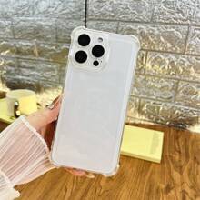 Funda de teléfono a prueba de choques con cojín de aire, adecuada para Apple 15 ProMax/16/14/13/12/X/16 PRO/11/12 PRO/15 PRO, minimalista, nueva y suave, anti explosión