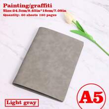 1/2/3 Libros, Cuaderno con tapa blanda desmontable, 60 hojas 120 páginas, estilo minimalista; Material suave, encuadernación espiral para reemplazo fácil, papel amigable con los ojos para escritura a doble cara, adecuado para oficina/escuela/vida diaria/cuaderno/bloc de dibujo, disponible en dos tipos de páginas, rayadas y en blanco.