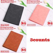 1/2/3 Libros, Cuaderno con tapa blanda desmontable, 60 hojas 120 páginas, estilo minimalista; Material suave, encuadernación espiral para reemplazo fácil, papel amigable con los ojos para escritura a doble cara, adecuado para oficina/escuela/vida diaria/cuaderno/bloc de dibujo, disponible en dos tipos de páginas, rayadas y en blanco.