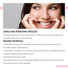 Teeth Gem Set White Teeth Easy To Remove Easy To Install Beautiful And Sturdy Gem Set - Multicolor - View 4