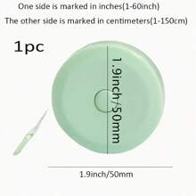 2/5pcs Customized 1.5m/4.92ft Telescopic Soft Tape Measure - Automatic One Click, PVC Material, Portable And Durable, Suitable For Body Measurement, Student And Craft Projects, Mini Measuring Tool - Many - View 10