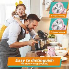 Salt And Pepper Shaker Set, Glass Bottom Salt And Pepper Shakers, Suitable For Kitchen, Dining Table, RV, Camping, Barbecue, Refillable Design - Multicolor - View 7