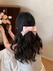 女式大号蝴蝶结发夹蝴蝶结发夹爪爪发夹发夹发夹蝴蝶结发夹大号黑色缎面蝴蝶结蝴蝶结蝴蝶结蝴蝶结发夹 - 彩色 - 查看 3