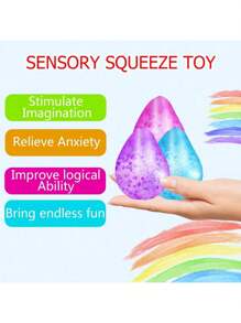 Cubo antiestrés, pelotas antiestrés blanditas para adultos, juguetes sensoriales antiestrés para ansiedad y alivio del estrés, juguetes calmantes pelotas antiestrés de subida lenta y extensibles para TDAH, pelota de azúcar malta (los estilos y colores son aleatorios) - Multicolor - Ver 4