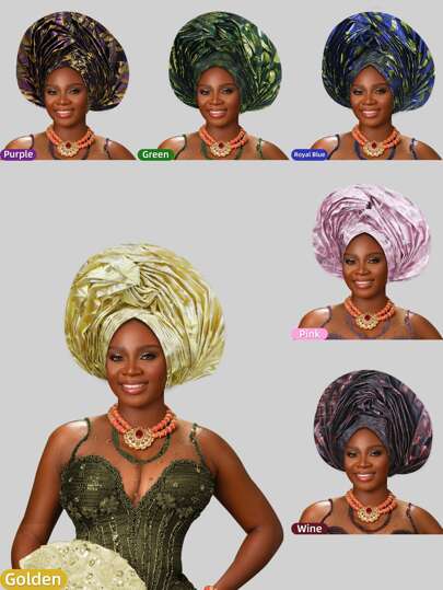 1 pieza Pañuelo/chal tradicional con estampado intrincado para mujer, adecuado como regalo para bodas, festividades, abayas, hiyabs