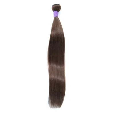 32 Inch Chocolate Dark Brown Straight Hair Bundles Tóc người chưa qua xử lý Brazil Virgin Hair 1 Bundles Tóc người thẳng mượt Chocolate Brown Bundles 4# Màu