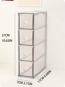 1 szt. 4-siatkowy akrylowy wielofunkcyjny organizer biurkowy, uchwyt na długopisy, etui na soczewki kontaktowe, organizer do szuflady dla ucznia i biura, przechowywanie markerów do planera