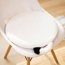 1pc Cartoon Cat Slow Rebound Memory Foam Seat Cushion, Anti-Slip Removable Round Chair Pad, Foot Pillow Gifts Birthday Graduation Office Chair Chair Cushion