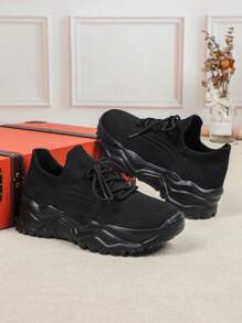 跑步鞋、步行鞋、运动鞋、健身运动鞋、轻便、休闲、工作、慢跑、户外鞋 - 黑色 - 查看 4