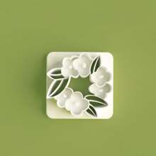 1 pieza Molde de arcilla con forma de guirnalda floral, suministros de artesanía decorativa para hacer joyería DIY como colgantes y aretes, regalo