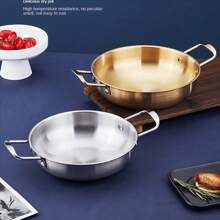 Stainless Steel Soup Pot, Korean Ramen Pot, Seafood Pot, Suitable For Induction Cooktop, Electric Stove, Cooking Instant Noodles, Hot Pot