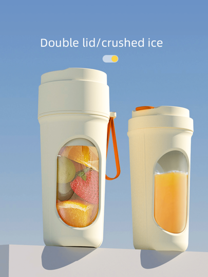 RAF 1 件 450 毫升无线便携式搅拌机电动榨汁机，USB 充电迷你水果榨汁机搅拌机，带 12 个刀片和双杯，多功能果汁杯搅拌机，适用于家庭或户外厨房食品加工机，非常适合蔬菜、水果和奶昔