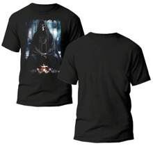 Playera, Santos Y Fe, Santa Muerte, La Luz en la Oscuridad - Negro - Ver 3