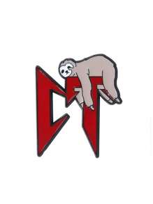 1pc Geometric Cartoon Character Quote Decorative Brooch, Zinc Alloy Material For Bag, Clothing, Accessory - A - View 10