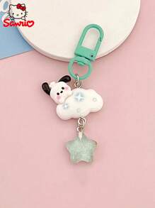 Sanrio Various Sanrio Cartoon Kuromi And Cinnamon Roll Key Chains, Cute Cloud Style Backpack Accessories, Romantic Gifts For Couple & Best Friends