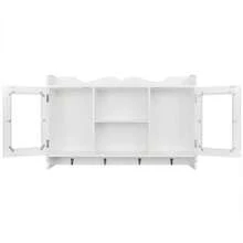 vidaXL Mobile Pensile In MDF Porta DVD/Libri/Bicchieri