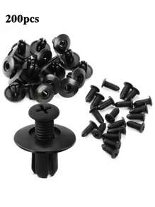 [50/100 pièces Rivets de fixation] 50/100 pièces Rivets de fixation en plastique, agrafes automobiles pour l'intérieur/l'extérieur/le coffre, vis à installation rapide pour le pare-chocs et les ailes, écrous industriels, couvrant le filetage complet