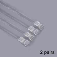 10/4 件透明胸罩肩带，防损坏可拆卸防滑肩带，高弹性无缝，适合女士内衣吊带背心露肩带