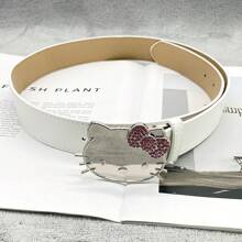 Sanrio 1 pièce Ceinture de taille avec strass rose Sanrio Hello chat, ceinture chaîne de taille de style dessin animé (couleur aléatoire)