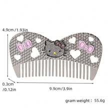 Sanrio 1 pièce Peigne à cheveux mignon Hello chat de Sanrio, accessoire de mode pour cheveux dessin animé, outil de coiffure populaire