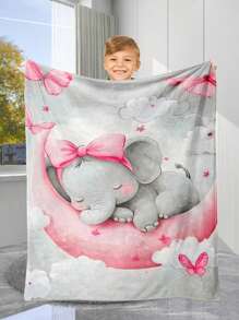 1 pieza Manta de bebé recién nacido niño o niña con diseño de luna rosa, manta de envolver suave y cálida, apta para todas las estaciones, ideal para interior, campamento, habitación con aire acondicionado, sofá, regalo para baby shower, Halloween, Día del Niño, Navidad